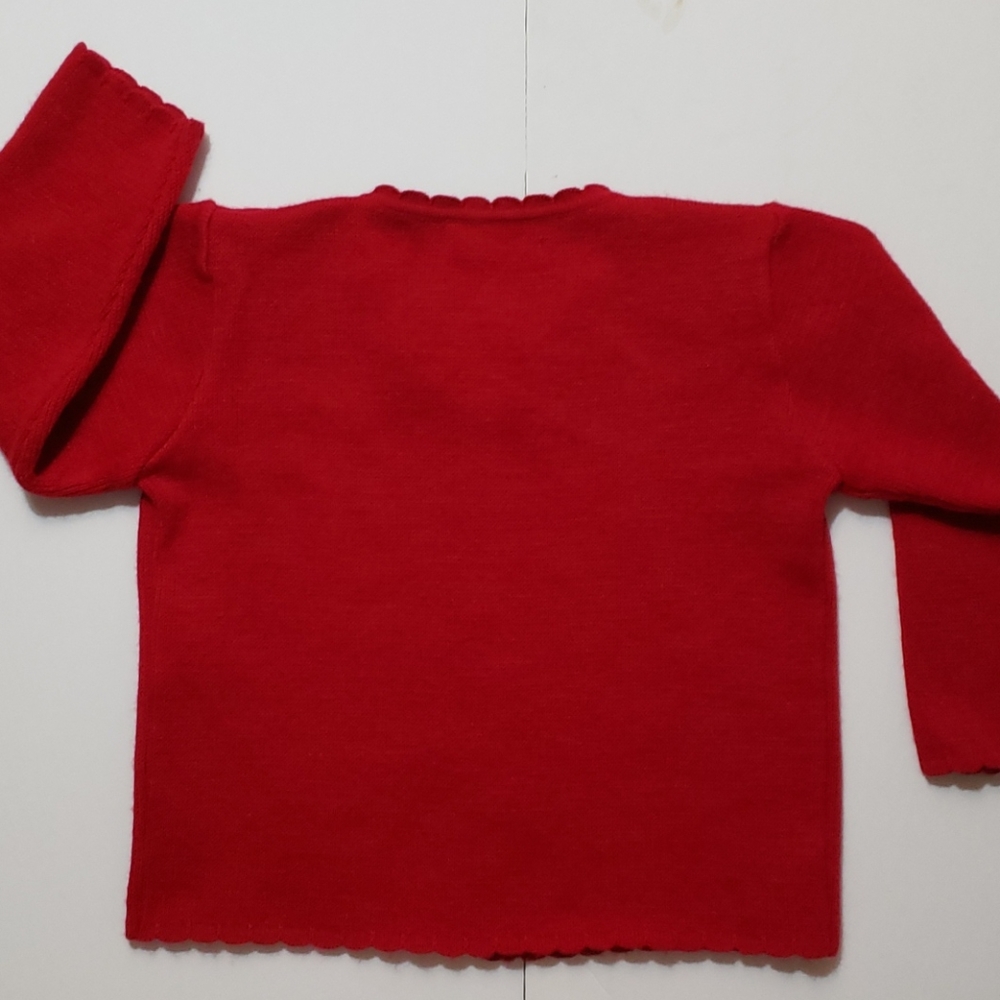 Red button up Sweater - Picture 2 of 2